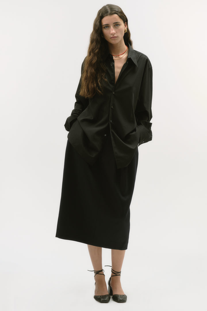 COLLAR SHIRT CLASSIC - DEEP BLACK