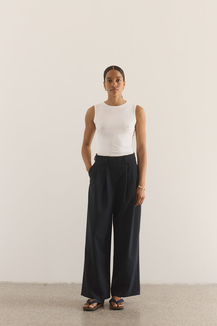 WIDE TROUSERS - MIDNIGHT