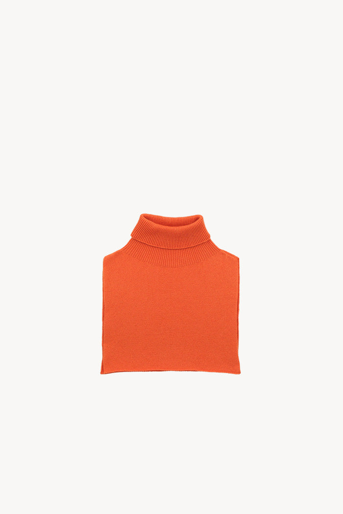 Knit Collar Vest - Orange